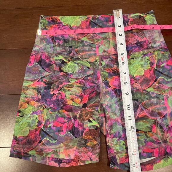 lululemon wunder train high rise shorts 6in size 8 vivid floral tone multi - Picture 11 of 14